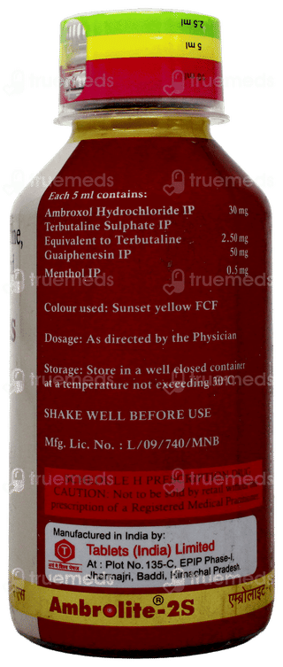 Ambrolite 2S Syrup 100Ml